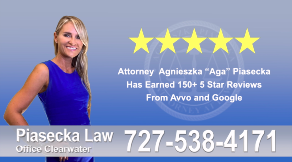 Agnieszka, Aga, Piasecka, Client, reviews, avvo google five star, 5-star, superb, best attorney